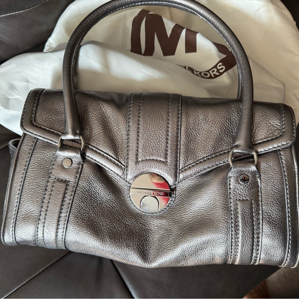 Michael Kors Metallic Silver Handbag
